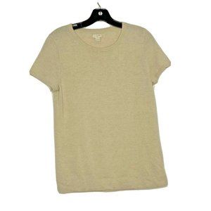 J Crew Factory Tan Wool Blend Knit Top Size S